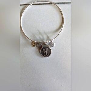 Silver Charm Bracelet. Initial H. Alex and Ani.